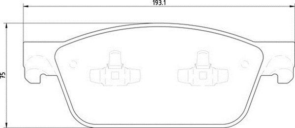 MAGNETI MARELLI Комплект тормозных колодок, дисковый тормоз 363710201919